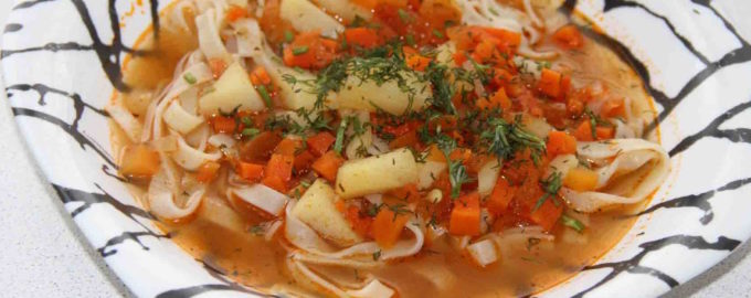 Лагман без мяса