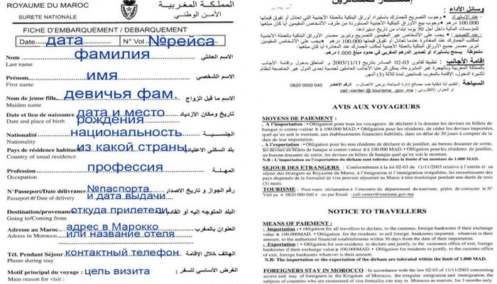 визовая анкета