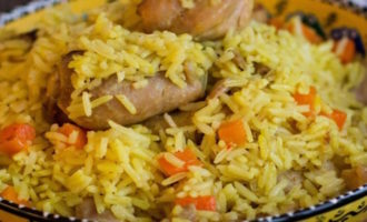 плов с курицей