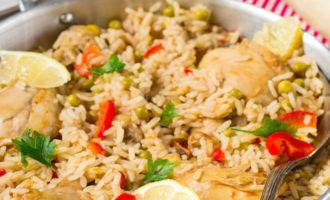 плов с индейкой и овощами