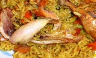 Плов с куриными ножками