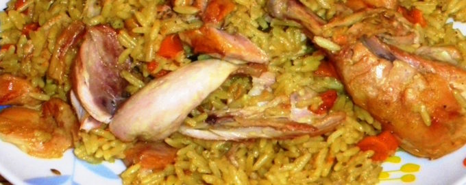 Плов с куриными ножками
