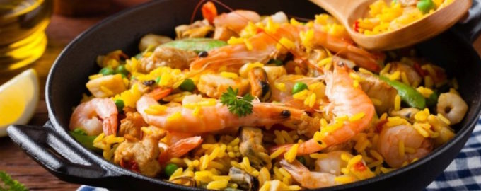 плов с морепродуктами