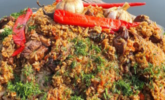 плов из утки с овощами