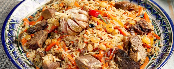 плов с чесноком