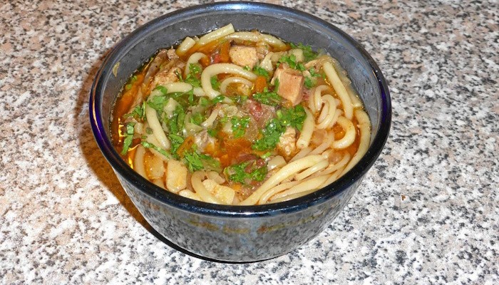 Лагман с курицей С курицей и лапшой