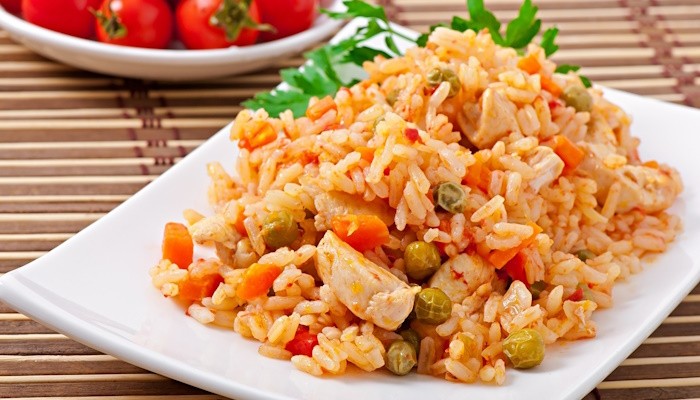 плов С мясом и овощами