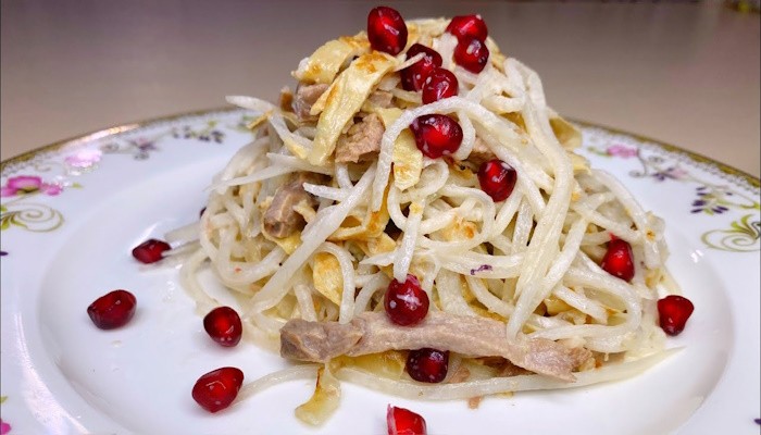 Салат «Ташкент» с гранатовыми зернами